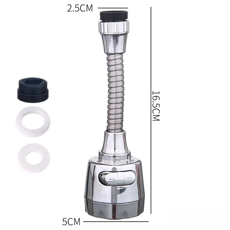 1080° Universal Rotation Faucet Extender Sprayer Head Two-Mode Multi-Function Faucet Robotic Arm Kitchen Bathroom Accessories