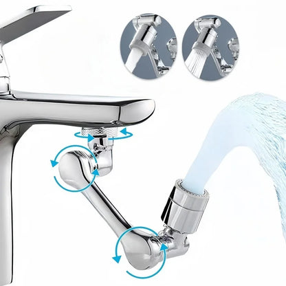 1080° Universal Rotation Faucet Extender Sprayer Head Two-Mode Multi-Function Faucet Robotic Arm Kitchen Bathroom Accessories
